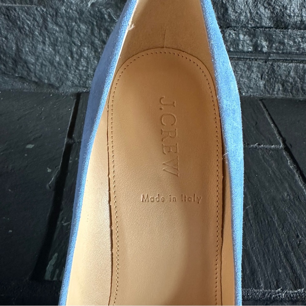J. Crew Light Blue Suede Heels - Picture 4 of 6